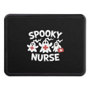 Funny Nurse Halloween Trailer Hitch Cover