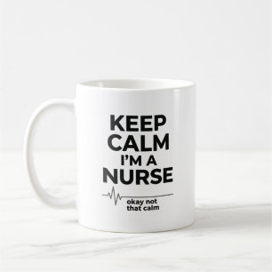 Funny Nurse Keep Calm Vintage Engraving Shirt Desi Coffee Mug