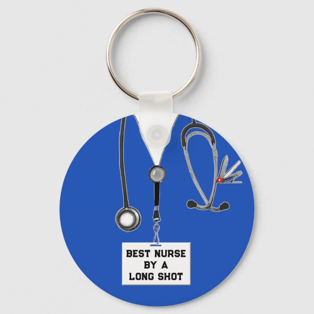 Funny Nurse Keychain (Front)