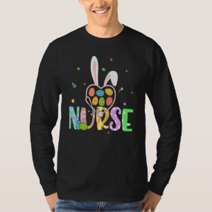 Funny Nurse Life Easter Eggs Stethoscope Rn Cna Ni T-Shirt
