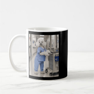 Funny Nurse Medical Dog Vintage Animal Career Coffee Mug