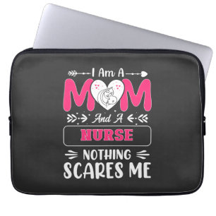 Funny Nurse Mom, Nurse Mom funny quotes Laptop Sleeve