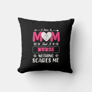 Funny Nurse Mom, Nurse Mom funny quotes Throw Pillow