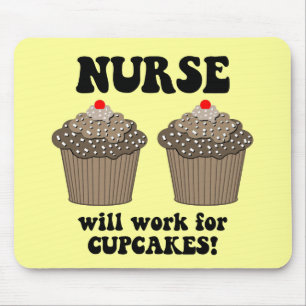 Funny nurse mouse pad