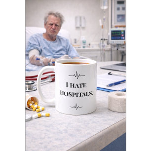 Funny Nurse Mug I Hate Hospitals Custom Name Gift