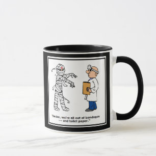 Funny Nurse Mug or Doctor Mug - Toilet Paper Comic