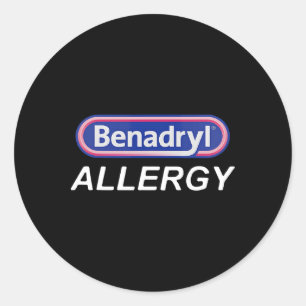 Funny Nurse Pharmacy Halloween Costume Benadryl Al Classic Round Sticker