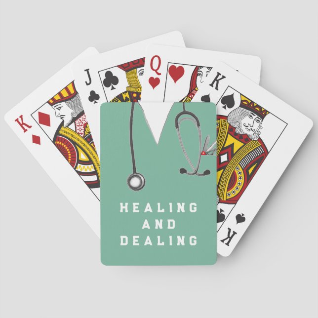 Funny Nurse Playing Cards (Back)