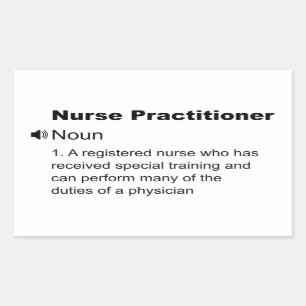 Funny Nurse Practitioner Definition Sticker