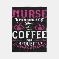 Funny Nurse quote Nurse Powered By Coffee For Freq
