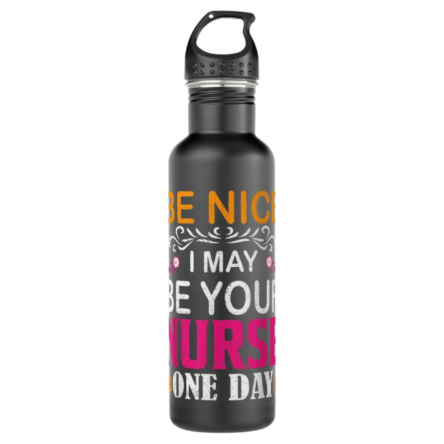 Funny Nurse Saying Future Registered Nurse RN BSN  710 Ml Water Bottle (Front)