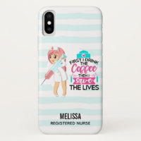 Funny Nurse Saying with Big Hypodermic Needle