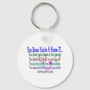 Funny Nurse Sayings Keychain