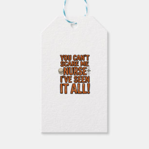 Funny Nurse Seen It All Vintage Halloween Design_1 Gift Tags