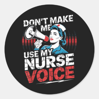 Funny Nurse Shirt - Nurse Life Medical Flying Classic Round Sticker