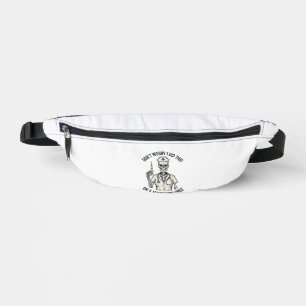Funny Nurse Skeleton Syringe Vintage Engraving Des Fanny Pack