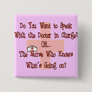 Funny Nurse T-Shirts and Gifts 2 Inch Square Button