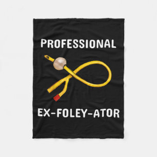 Funny Nurse Urology Crew T- Catheter Joke Student Fleece Blanket
