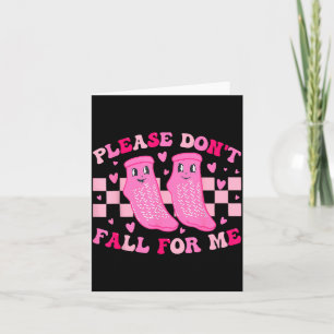 Funny Nurse Valentine Please Don't Fall For Me Rn  Card