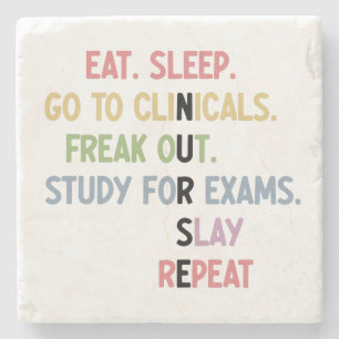 Funny Nursing School student Future Nurse Gifts Stone Coaster
