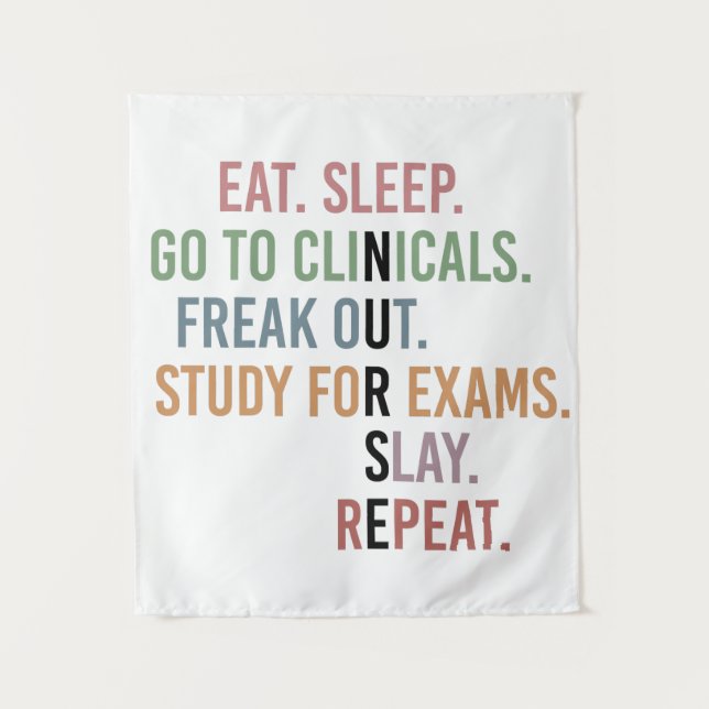 Funny Nursing School student Future Nurse Gifts Tapestry (Front)