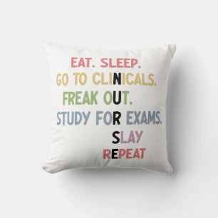 Funny Nursing School student Future Nurse Gifts Throw Pillow