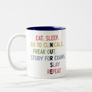 Funny Nursing School student Future Nurse Gifts  Two-Tone Coffee Mug
