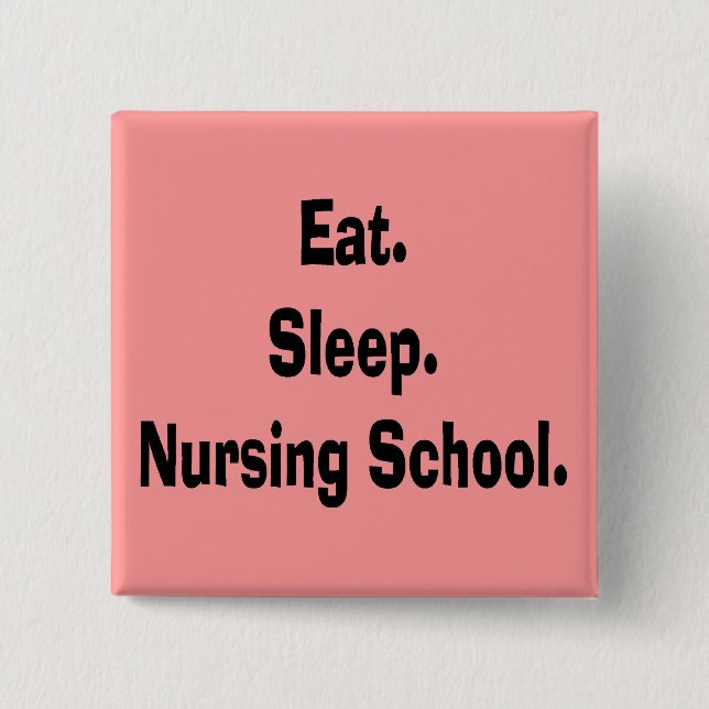 Funny Nursing Student Gifts 2 Inch Square Button (Front)