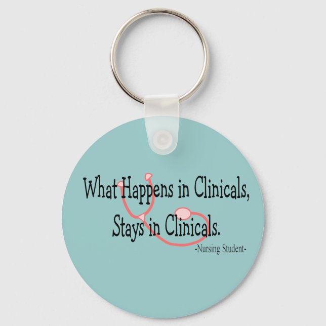 Funny Nursing Student Key Chains (Front)