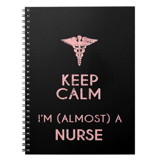 Funny Nursing Student Nursing School Graduation Notebook (Front)