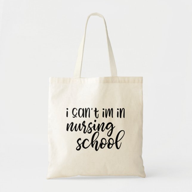 Funny Nursing Student Tote Bag (Front)