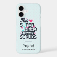 Funny Nursing Superhero Saying Typography