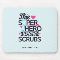 Funny Nursing Superhero Saying Typography