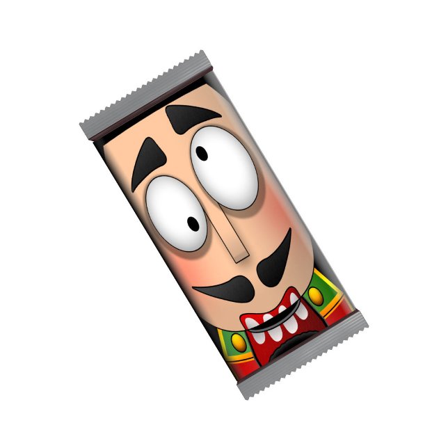 Funny Nutcracker Christmas Candy Bar Wrappers Notepad (Creator Uploaded)