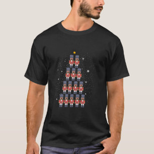 Funny Nutcracker Christmas Tree Toy Soldiers T-Shirt