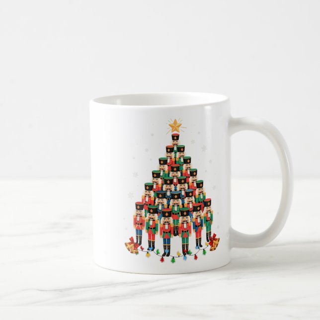 Funny Nutcracker Christmas Tree Xmas Men Women Kid Coffee Mug (Right)