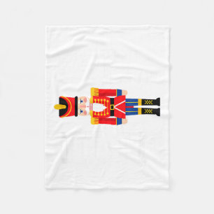 Funny Nutcracker Fritz Did It Clara Christmas Ball Fleece Blanket