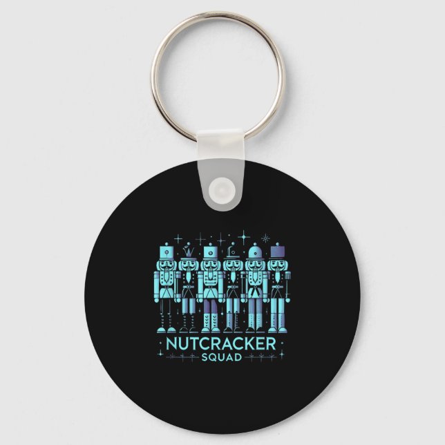 Funny Nutcracker Men Women Nutcrackers Xmas  Keychain (Front)