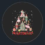 Funny Nutcracker Squad Christmas Tree 2024 Men Wom Classic Round Sticker<br><div class="desc">Funny Nutcracker Squad Christmas Tree 2024 Men Women Kids</div>