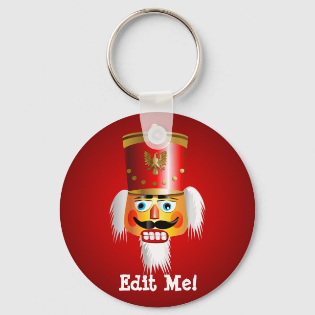 Funny Nutcracker Toy Soldier Keychain (Front)