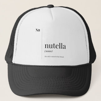 Funny Nutella Definition Trucker Hat