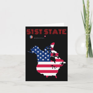Funny O Canada 51st State Trump Canada Meme Americ Card