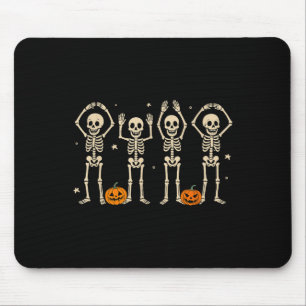 Funny O-h-i-o State Skeleton Ohio Halloween Vintag Mouse Pad