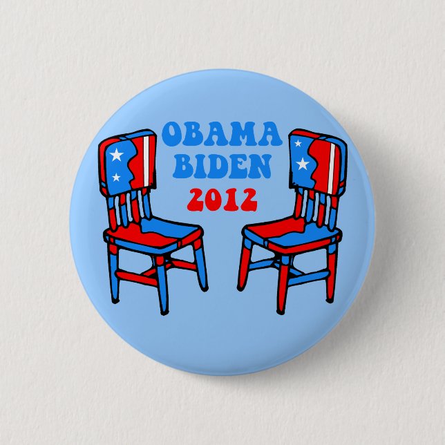 funny Obama Biden 2 Inch Round Button (Front)