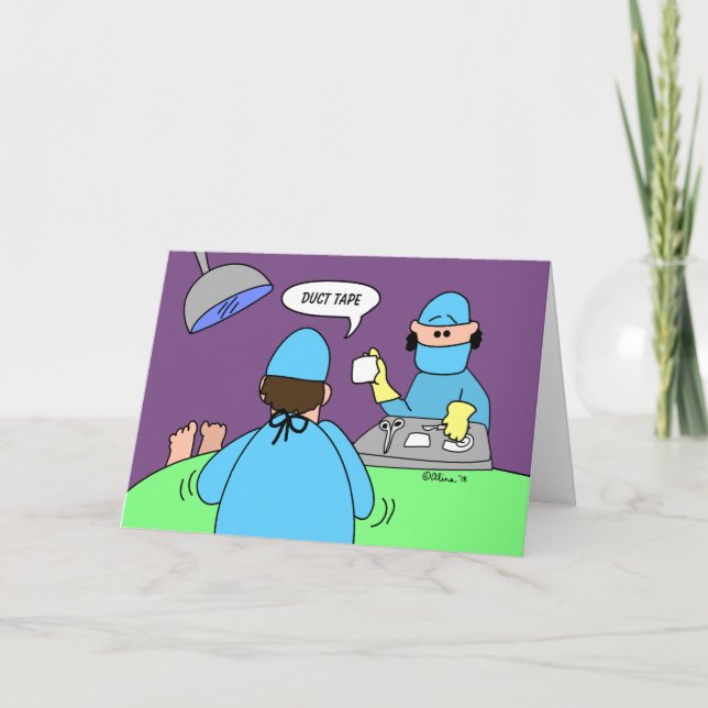 Funny Obtenir bien Carte Knee Remplacement Chirurg (Devant)