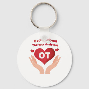 Funny Occupational Therapy Assistant Gift Keychain