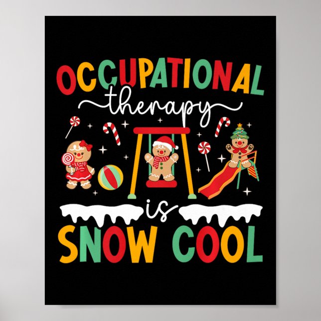 Funny Occupational Therapy Christmas Occupational  Poster (Front)