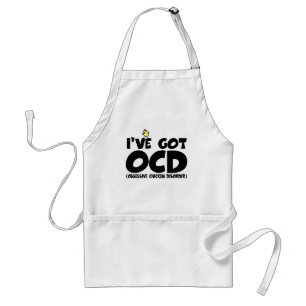 Funny OCD chicken Standard Apron