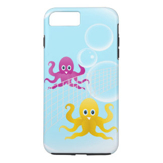 Funny octopies playing volleyball Case-Mate iPhone case