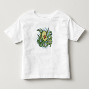 Funny Octopus Avocado Toddler T-shirt